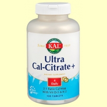 Ultra Cal-Citrate + Huesos - 120 comprimidos - Laboratorios Kal