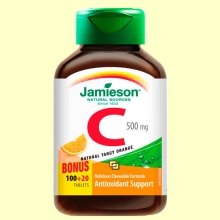 Vitamina C 500 mg Masticable Naranja - 120 comprimidos - Jamieson