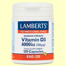 Vitamina D 4000ui - 120 tabletas - Lamberts
