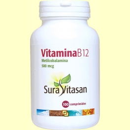 Vitamina B12 500 mcg - 100 comprimidos - Sura Vitasan