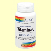 Vitamina C 1000 mg Acción Retardada - 30 comprimidos - Solaray
