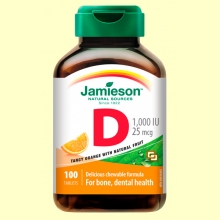 Vitamina D3 25mcg Naranja - 100 comprimidos - Jamieson 
