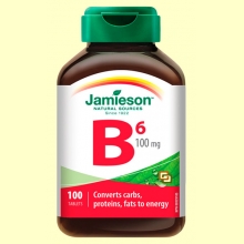 Vitamina B6 (Piridoxina) 100 mg - 100 comprimidos - Jamieson