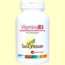 Vitamina B3 - 60 cápsulas - Sura Vitasan
