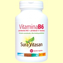 Vitamina B6 - 60 cápsulas - Sura Vitasan