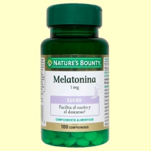 Melatonina 1 mg - 100 cápsulas - Nature's Bounty