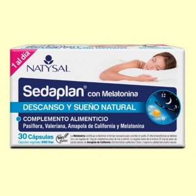 Sedaplan con Melatonina - 30 cápsulas - Natysal