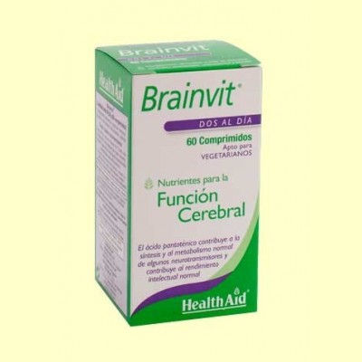 Brain Vit - Ayuda para la memoria - 60 comprimidos - Health Aid