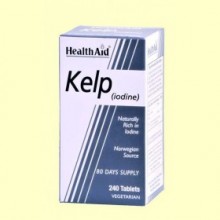 Kelp Noruego - Rico en yodo - 240 comprimidos - Health Aid