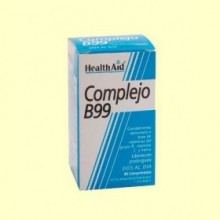 Complejo B99 - Con Vitamina C + Hierro - 60 comprimidos - Health Aid 