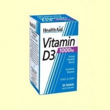 Vitamina D3 1.000 UI - 30 comprimidos - Health Aid