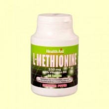 L-Metionina 550 mg con Vitamina B6 - 60 comprimidos - Health Aid
