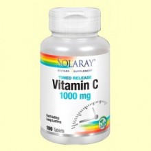 Vitamina C 1000 mg Acción Retardada - 100 comprimidos - Solaray
