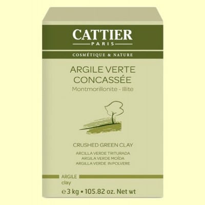 Arcilla Verde Triturada - 3 kg - Cattier
