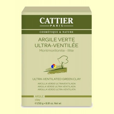 Arcilla Verde Ultraventilada - 250 gramos - Cattier