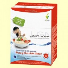 Light Nova Porridge de Fresa - Sobrepeso y Obesidad - 6 sobres - Novadiet