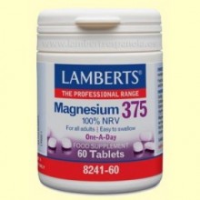 Magnesium 375 100% NRV - Magnesio - 60 tabletas - Lamberts