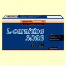 L-Carnitina 3000 mg - 10 ampollas - Sotya