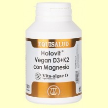 Holovit Vegan D3 y K2 Magnesio - 180 cápsulas - Equisalud