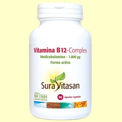 Vitamina B12 Complex - 90 cápsulas - Sura Vitasan