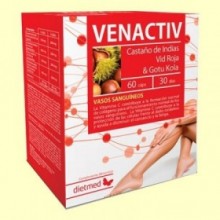 Venactiv - Piernas cansadas - 60 cápsulas  - Dietmed