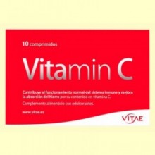 Vitamin C - Vitamina C, té verde y bioperina - 10 comprimidos - Vitae