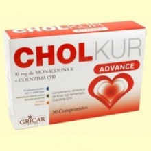 Cholkur Advance - Colesterol - 30 cápsulas - Gricar