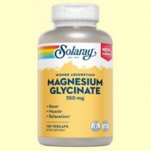 Magnesium Glycinate - Magnesio - 120 cápsulas - Solaray