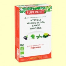 Cuarteto Ginkgo Bio - Memoria - 20 ampollas - Super Diet
