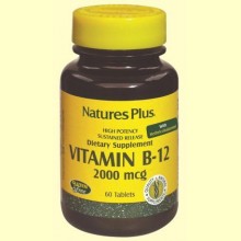 Vitamina B12 2000 mcg - 60 comprimidos - Natures Plus