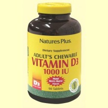 Vitamina D3 1000 UI - 90 comprimidos - Natures Plus