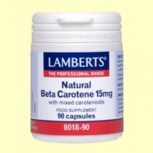 Beta Caroteno Natural - 90 cápsulas  - Lamberts