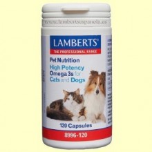 Omega 3 para Gatos y Perros - 120 cápsulas - Lamberts