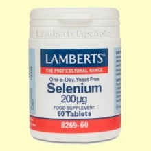 Selenio como L-selenometionina - 200 µg 60 tabletas - Lamberts