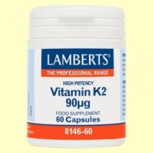 Vitamina K2 90 µg - 60 cápsulas  - Lamberts