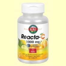 Reacta C 1000 mg - Vitamina C - 60 comprimidos - Laboratorios Kal