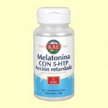 Melatonina con 5-HTP Acción Retardada - 60 comprimidos - Laboratorios Kal