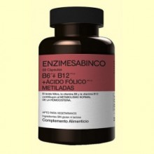 Vitaminas B6 , B12, y Ácido Fólico - 60 cápsulas - Enzime Sabinco