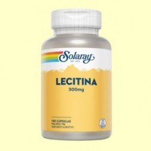 Lecitina 500 mg - 100 cápsulas - Solaray