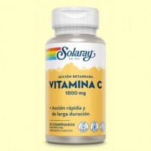 Vitamina C 1000 mg Acción Retardada - 30 comprimidos  - Solaray