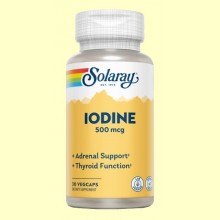 Iodine 500 mcg - 30 cápsulas - Solaray