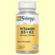 Vitamina D3 y K2 - 60 comprimidos - Solaray