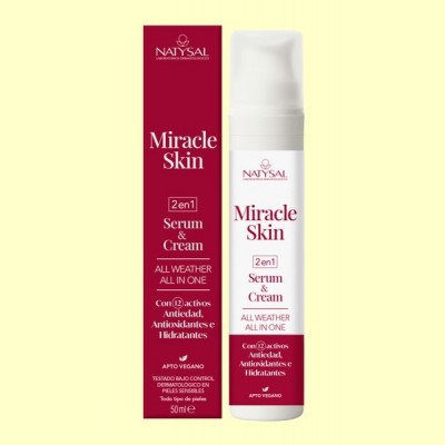 Sérum en Crema 2 en 1 Miracle Skin - Antiedad - 50 ml - Natysal