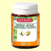 Rábano Negro y Alcachofa Bio - 80 comprimidos - Super Diet