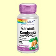 Garcinia Cambogia 500 mg - 60 cápsulas - Solaray
