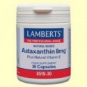 Astaxantina 8 mg con Vitamina E - 30 cápsulas - Lamberts