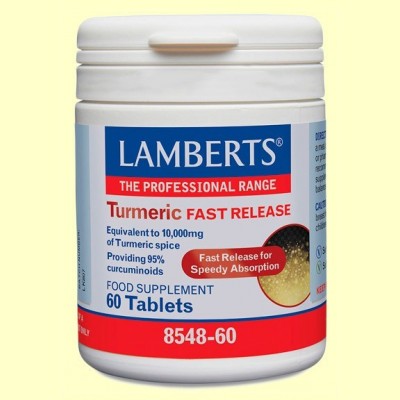 Cúrcuma de Liberación Rápida - 60 tabletas - Lamberts