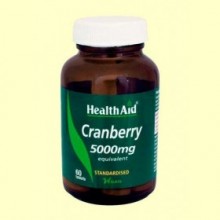 Cranberry 5000 mg - Arándano Rojo - 60 comprimidos - Health Aid
