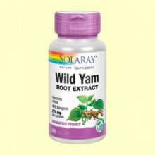 Wild Yam - Extracto de Ñame Mexicano - 60 cápsulas - Solaray