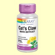 Uña de Gato Cat's Claw - 30 cápsulas - Solaray